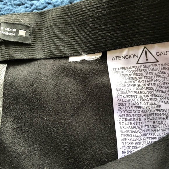 ZARA Black Faux-Leather Pants - Picture 7 of 9